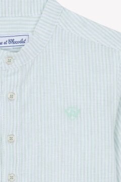 Erkek Çocuk Uzun Kollu Çizigili Gömlek