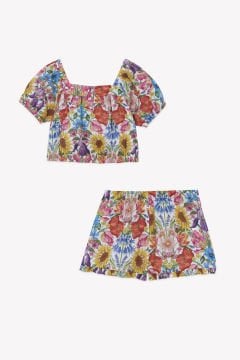 Kız Çocuk Bluz + Şort Set