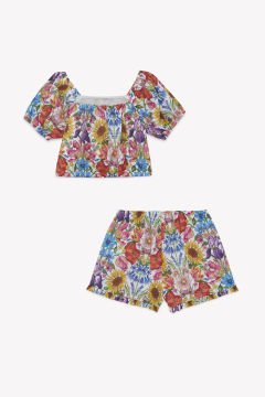 Kız Çocuk Bluz + Şort Set