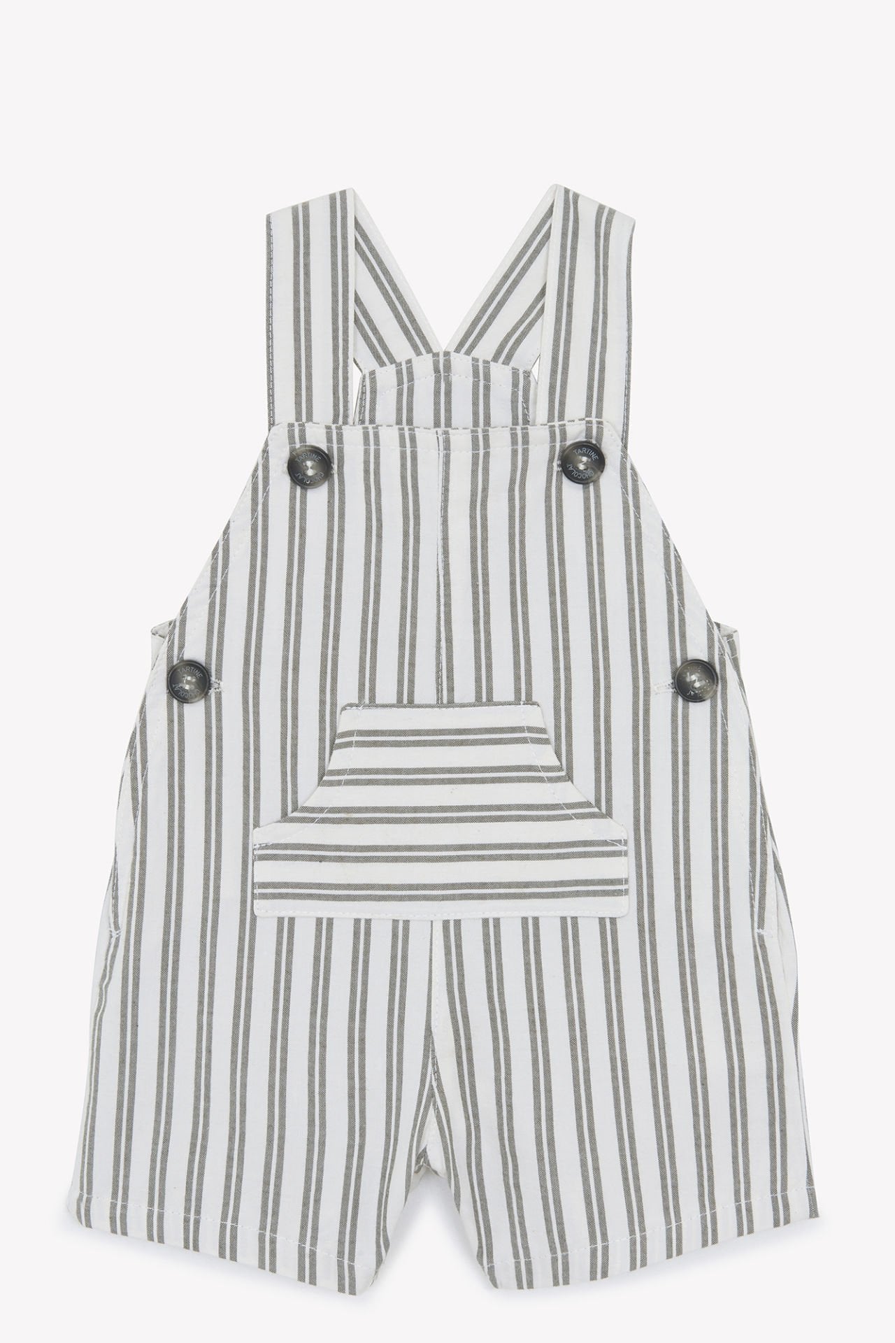 Erkek Bebek Çizgili Coton Salopet