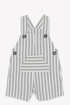 Erkek Bebek Çizgili Coton Salopet