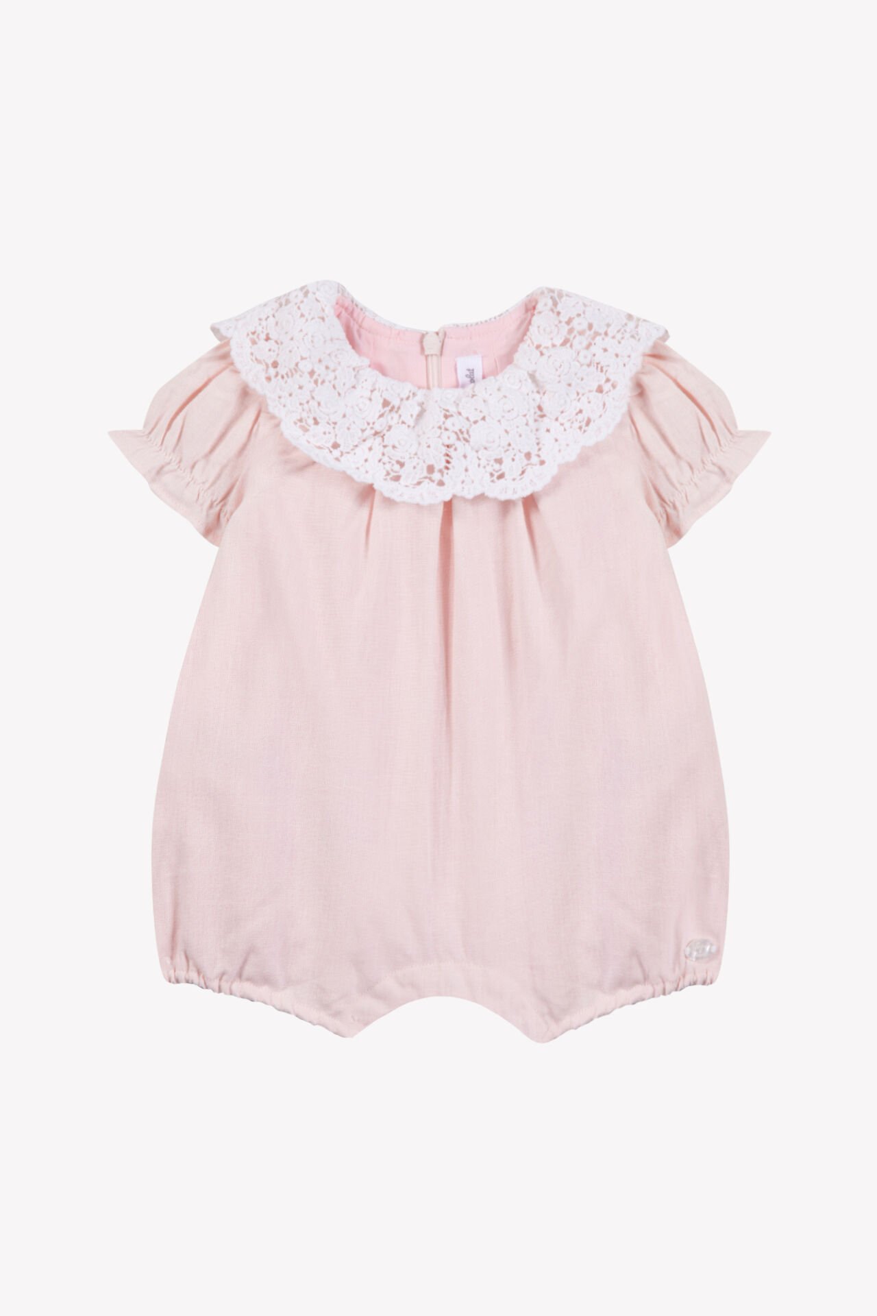 Kız Bebek Pembe Kısa Bacaklı Tulum