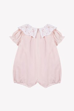 Kız Bebek Pembe Kısa Bacaklı Tulum