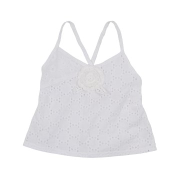 Kız Bebek Askılı Koton Bluz