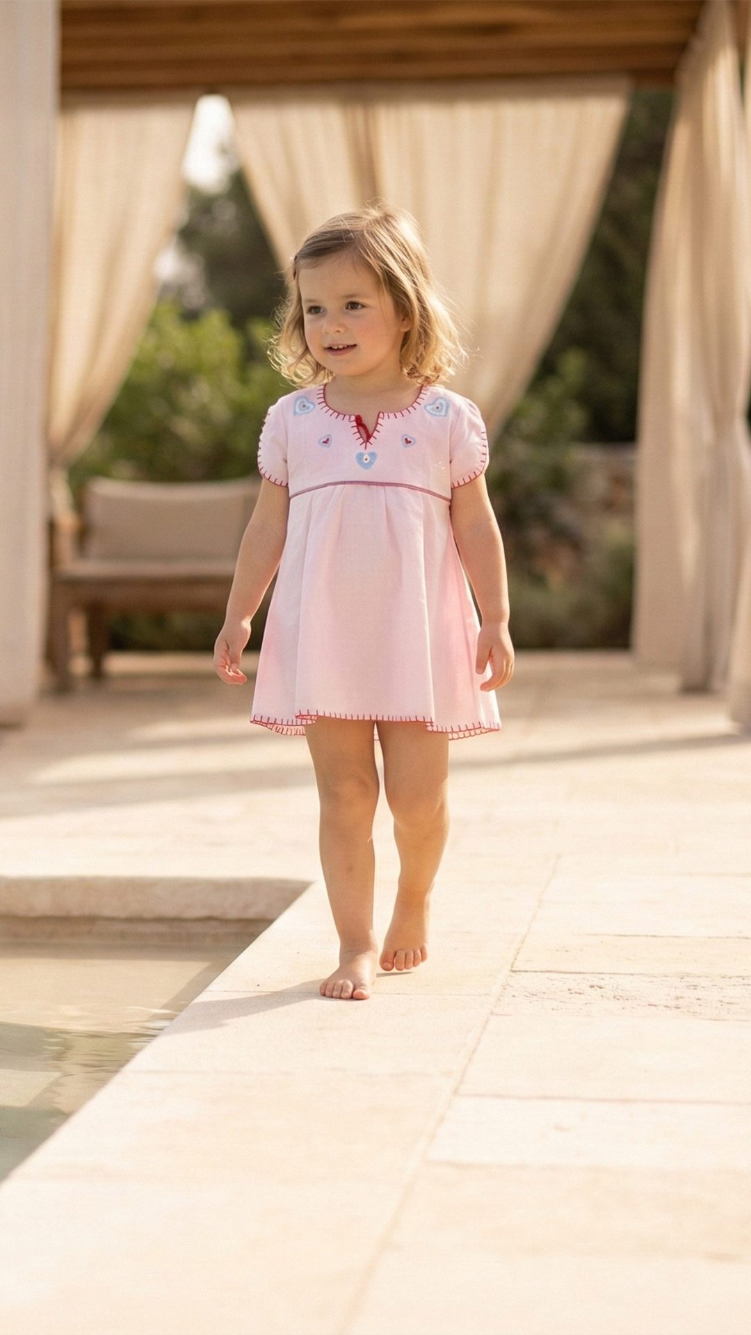 Kız Bebek Plaj Elbisesi