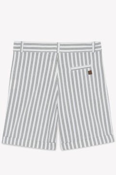 Erkek Çocuk Çizgili Coton Şort