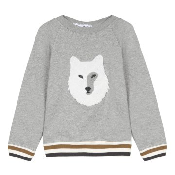 Erkek Çocuk Kurt Baskılı Sweatshirt