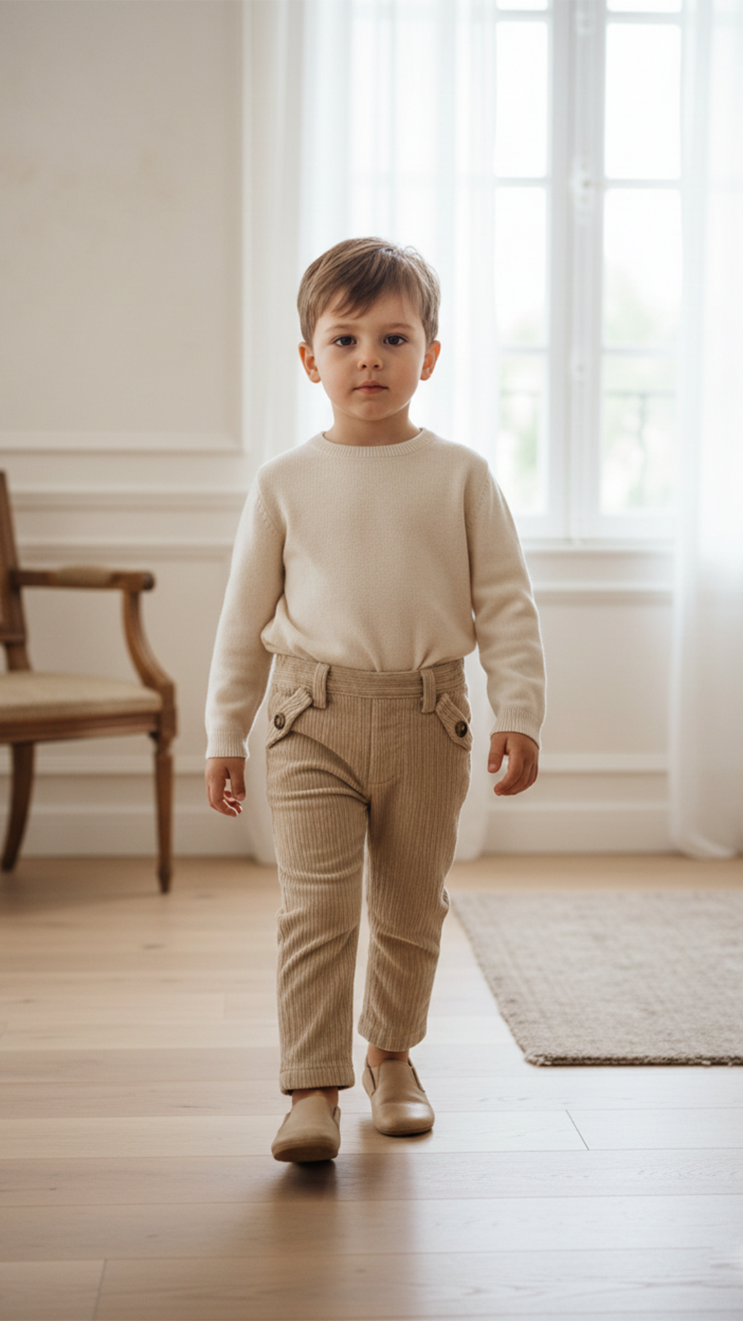 Erkek Çocuk Fitilli Kadife Pantalon