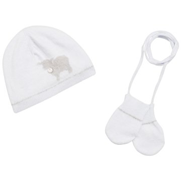 Erkek Bebek Şapka+Eldiven Set