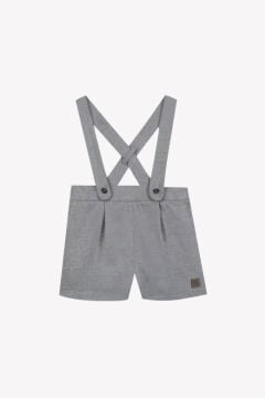 Erkek Bebek Askılı Ceremonie Pantalon Gri