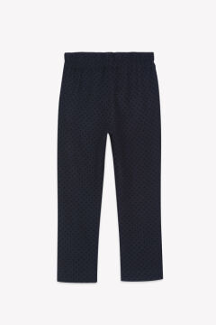 Kız Çocuk Puanlı Yün Pantalon Lacivert