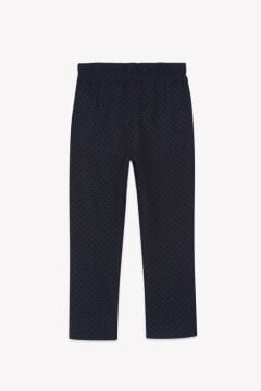 Kız Çocuk Puanlı Yün Pantalon Lacivert
