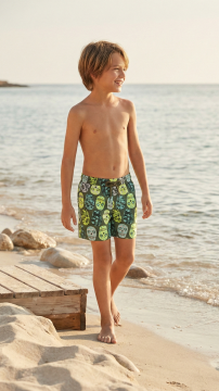 Erkek Çocuk Şort Mayo Surf Skull