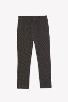 Kız Çocuk Puanlı Yün Pantalon Açık kahverengi