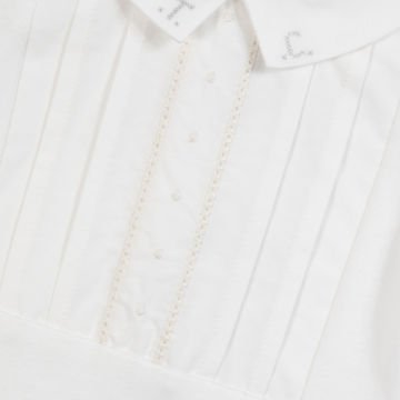 Erkek Bebek Pili Yakalı Ceremonie Body Ekru