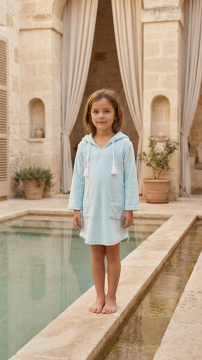 Kız Çocuk Havlu Plaj Elbisesi