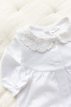 Kız Bebek Dantel Yakalı Tulum