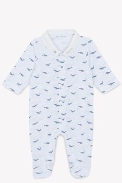 Erkek Bebek Desenli İnce Tulum