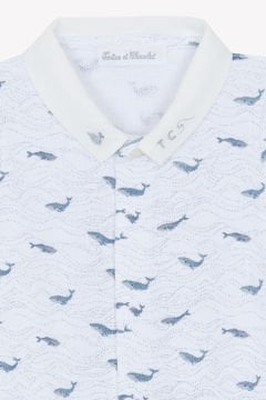 Erkek Bebek Desenli İnce Tulum