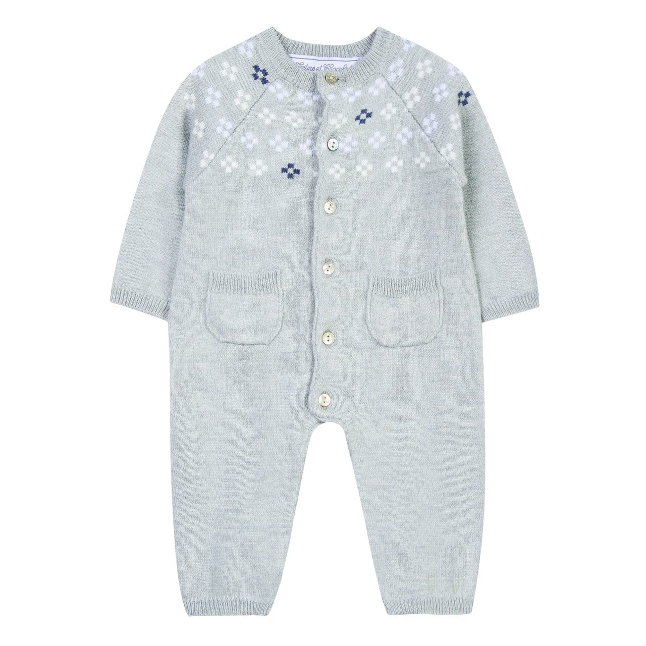 Erkek Bebek Yuvarlak Yaka Ayaksız Tulum