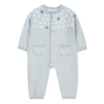 Erkek Bebek Yuvarlak Yaka Ayaksız Tulum