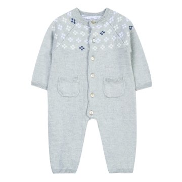 Erkek Bebek Yuvarlak Yaka Ayaksız Tulum