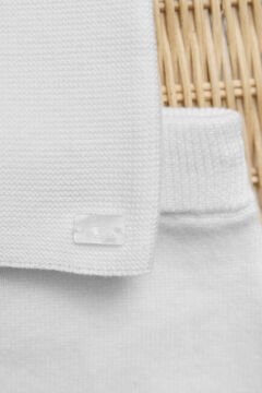 Bebek Ekru Triko Kazak + Pantalon Set