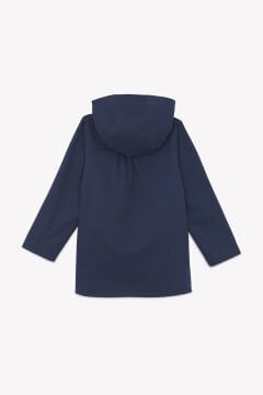 Kız Çocuk Marine Kapüşonlu Trenchcoat