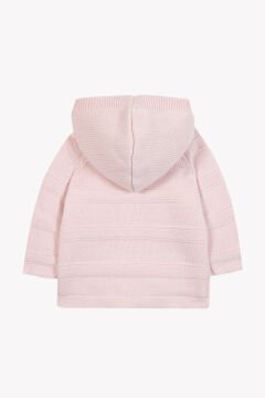 Kız Bebek Pembe Triko Mont