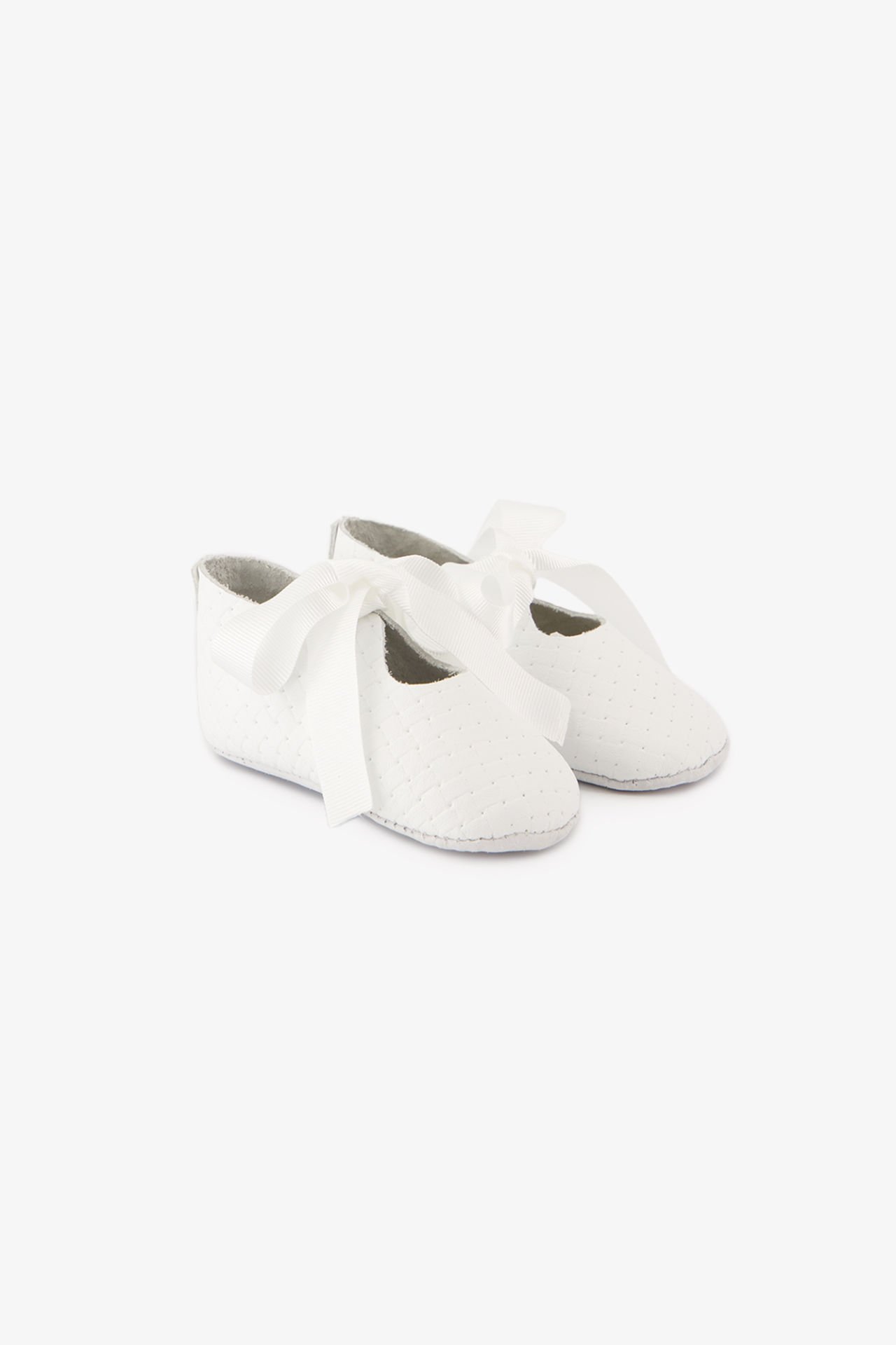 Kız Bebek Fiyonklu Deri Patik