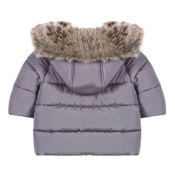 Kız Bebek Kapüşonlu Dudun Mont