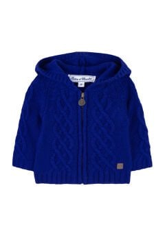 Erkek Çocuk Kapüşonlu Triko Ceket