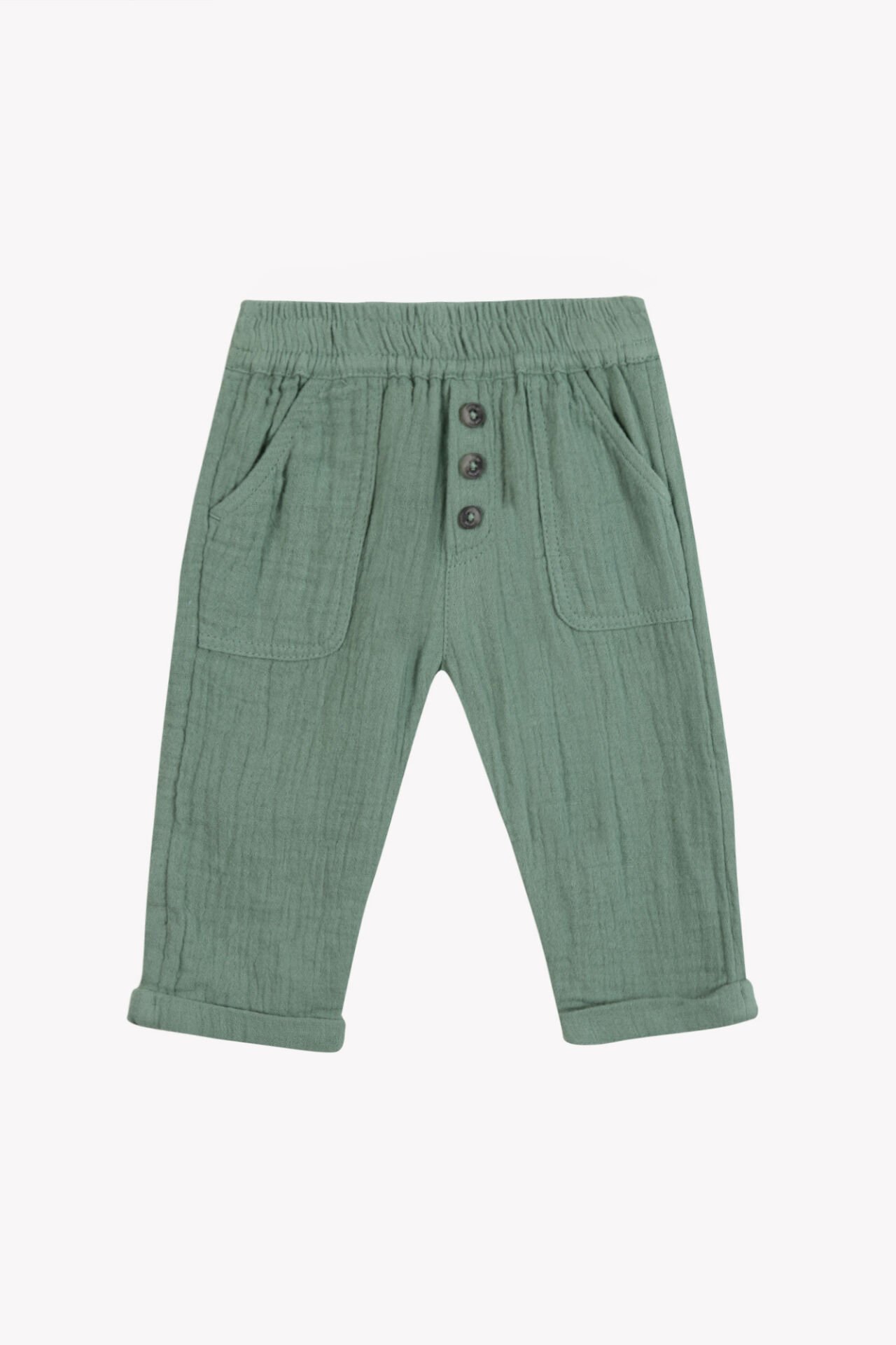 Erkek Çocuk Haki Coton Pantalon