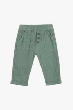 Erkek Çocuk Haki Coton Pantalon