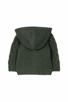 Erkek Çocuk Kapüşonlu Triko Ceket