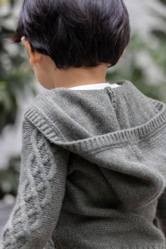 Erkek Çocuk Kapüşonlu Triko Ceket