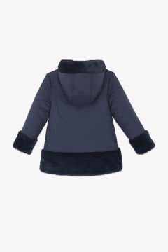 Kız Çocuk Çift Taraflı Doudoune Mont