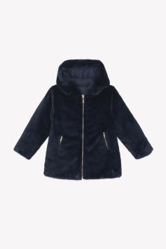 Kız Çocuk Çift Taraflı Doudoune Mont