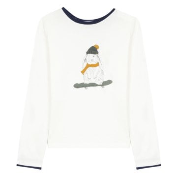 Erkek Çocuk Tavşan Baskılı T-Shirt