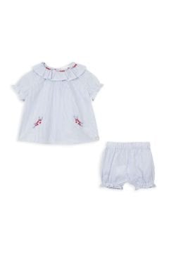 Kız Bebek Bluz + Bloomer Set