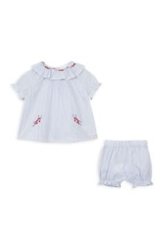 Kız Bebek Bluz + Bloomer Set