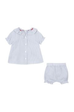 Kız Bebek Bluz + Bloomer Set