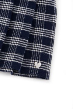 Kız Çocuk Kareli Pilili Etek