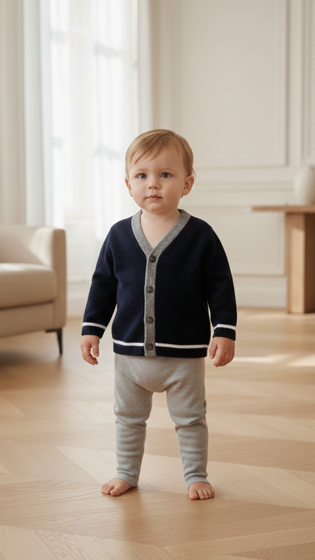 Erkek Bebek Kaşmir Hırka