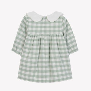 Fisto Yakalı Kız Bebek Elbise