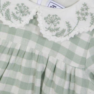 Fisto Yakalı Kız Bebek Elbise