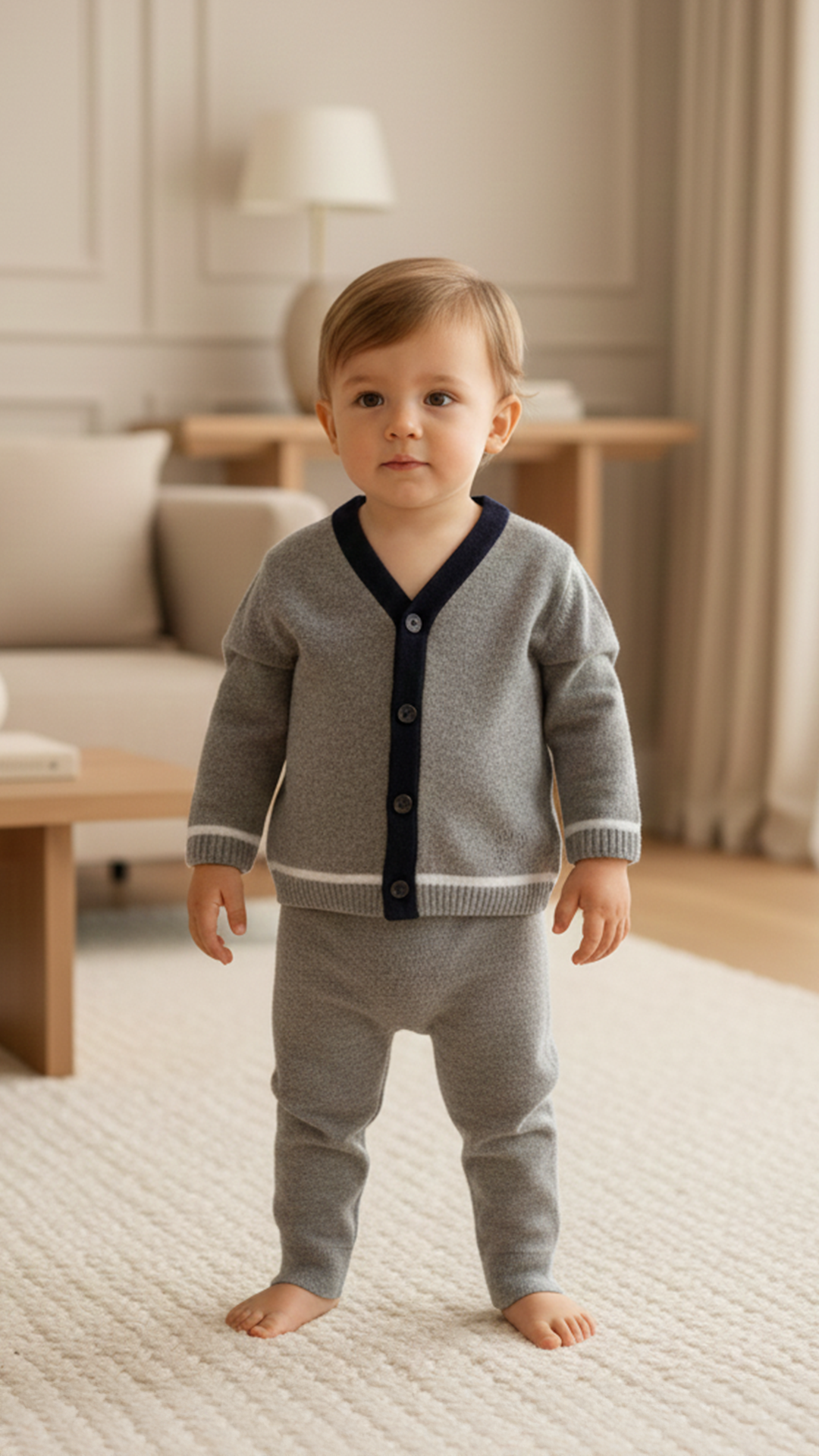 Erkek Bebek Kaşmir Hırka