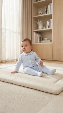 Erkek Bebek Garda Yakalı İnce Tulum