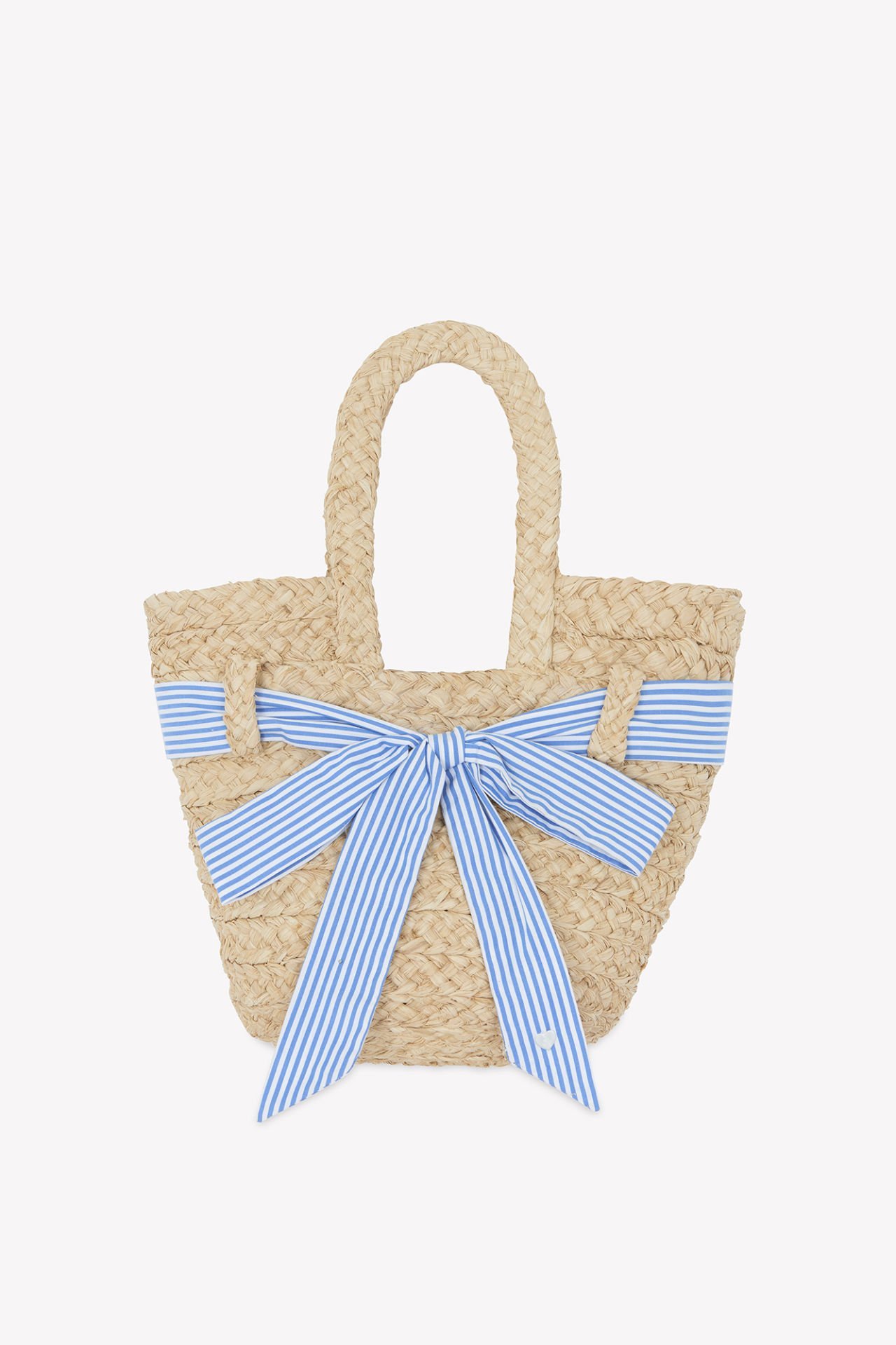 Kız Çocuk Fiyonklu Hasır Çanta