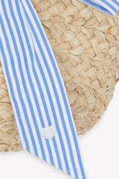 Kız Çocuk Fiyonklu Hasır Çanta